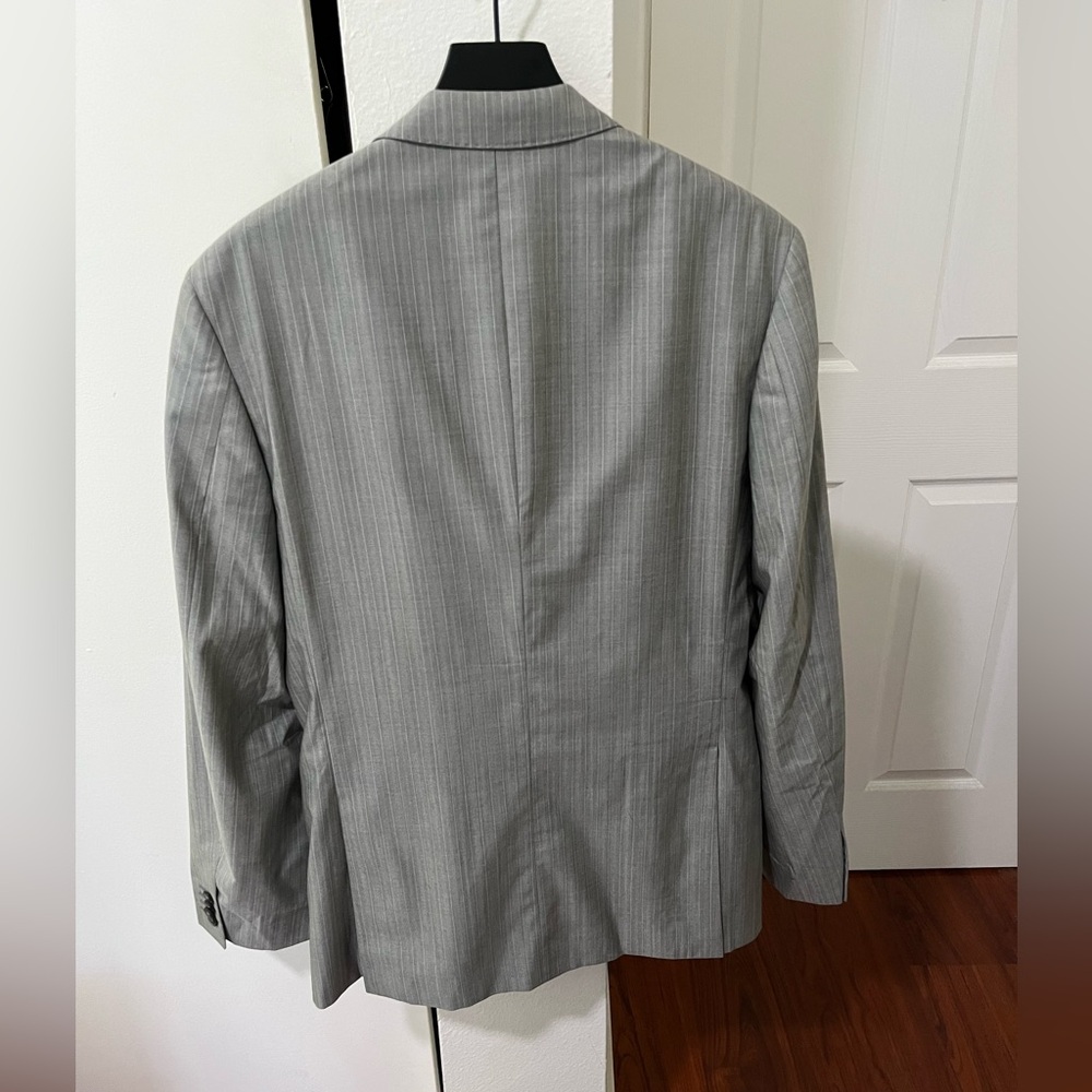 Versace Light Gray Pinstripe Suit - Picture 7 of 11